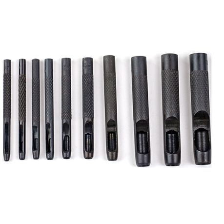 Craft Round Hollow Punch Set 10Pcs Leather