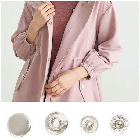 Craft Metal Snap Buttons 120pc