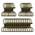 Craft Durable Bronze D-Ring Swivel Keychain & Bags Clip Hooks 26pc - 4cm
