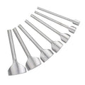 Tool DIY Arc-Shaped Half-Round Steel Manual Leather Cutter Punch - 7 Piece