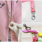 Craft Durable Bronze D-Ring Swivel Keychain & Bags Clip Hooks 26pc - 4cm
