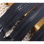 Craft Black Plastic Replacement Zippers With Adjustable Sliders - 10 Piece - 50cm