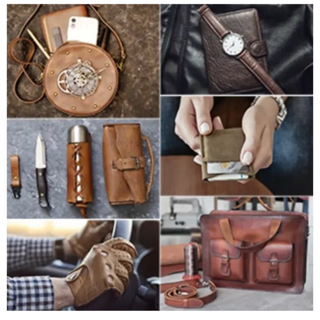 Craft Long & Smooth Brown Leather Strap For DIY Projects (200cm x 1cm)
