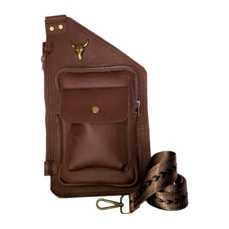 Genuine Leather Sling Bag Crossbody 3 Pocket Proudly South African