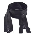 Craft Black Plastic Replacement Zippers With Adjustable Sliders - 10 Piece - 50cm