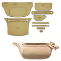 Craft DIY 9pcs Handcrafted Leather Template Chest Bag - 35cm