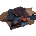 Craft DIY Genuine Leather Scraps 1kg Full Grain Cowhide Set - Multi-colour