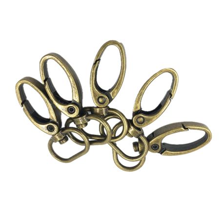 Leather Craft DIY Bronze Lobster Clasp Claw Swivel Snap Hooks 10pc - 4.8cm