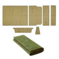 Craft DIY Handcrafted Leather Purse Card Case Stencil Template 6pc - 20cm