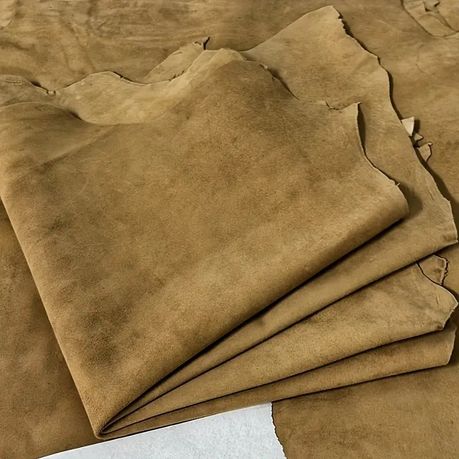 Craft Multi-Purpose Suede Matte Top Sheepskin Handcraft Leather Fabric-70cm