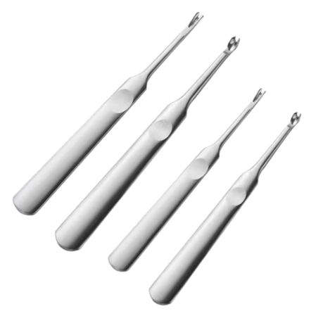 Craft U & V Shaped Stainless Steel Leather Stitching Skiving Tools - 4pc