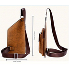 Craft DIY Handcrafted Faux Leather Chest Bag Stencil Template - 37cm