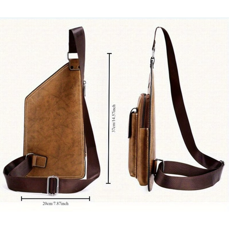 Craft DIY Handcrafted Faux Leather Chest Bag Stencil Template - 37cm