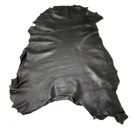 Craft Multi-Purpose Sheepskin Handcraft Leather Fabric -60cm - Black