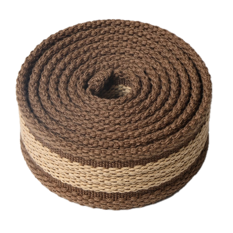 Craft DIY Durable Intercolored Webbing For Belt Straps - 45m - Brown