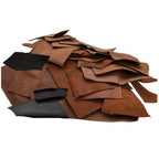 Craft DIY Genuine Leather Scraps 1kg Full Grain Cowhide Set - Brown