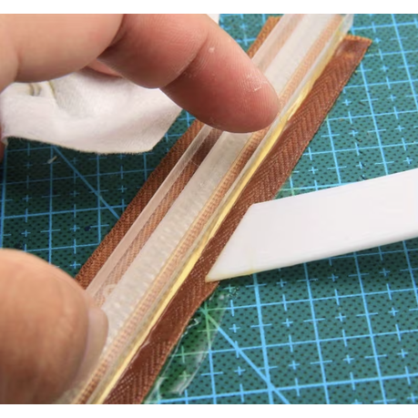Craft Handmade Anti-Overflow Manual Acrylic Zipper Gluing Tool - 20cm