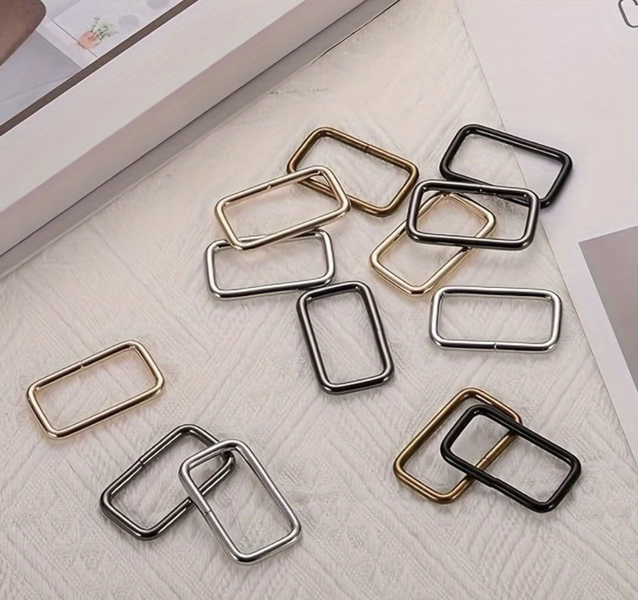 Craft DIY Heavy Duty Metal Webbing Belt Buckle Rectangle Rings - 25 Piece - 3.5cm x 1.5cm