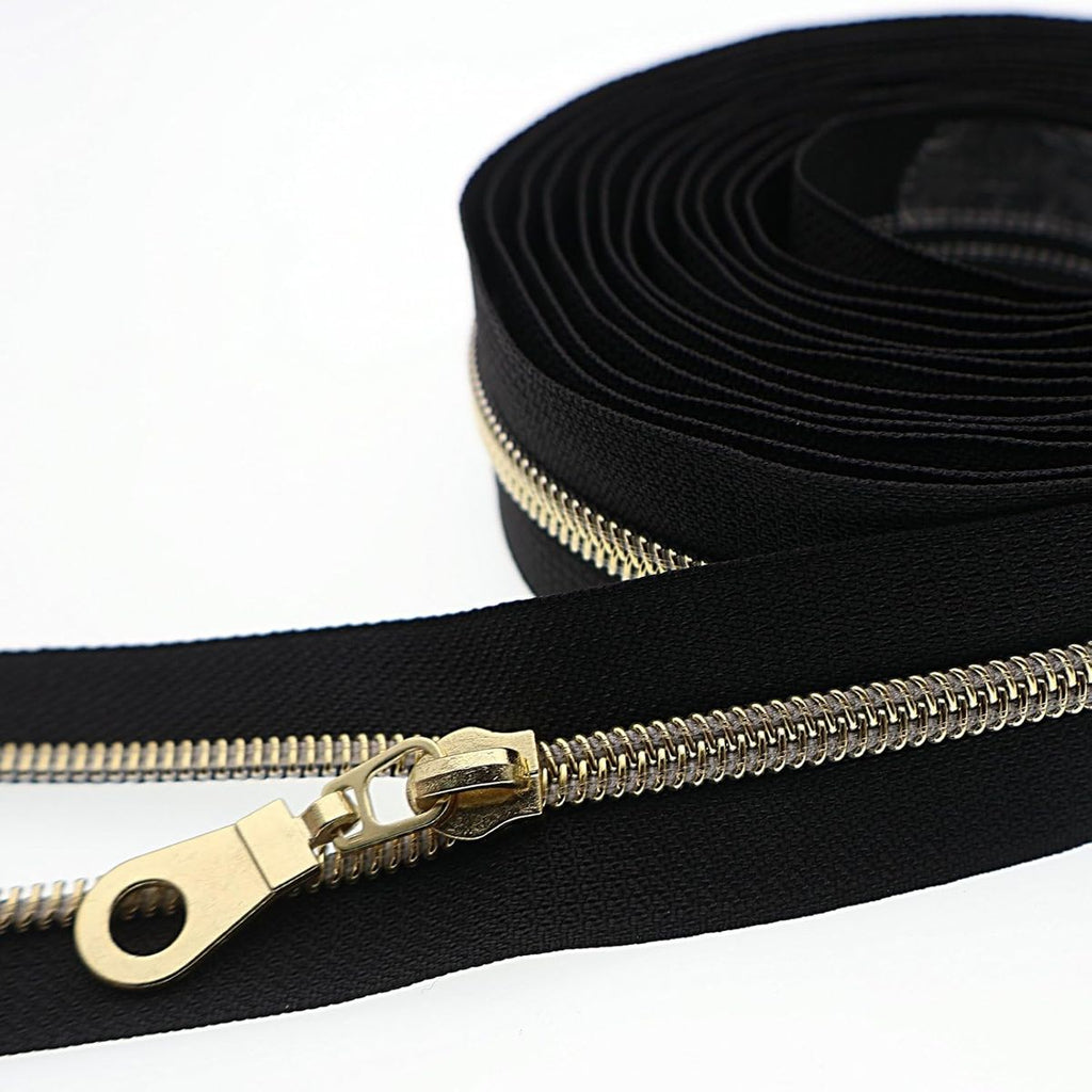 Craft One Roll Nylon Coil Zipper For Sewing With Bronze Teeth-366cm