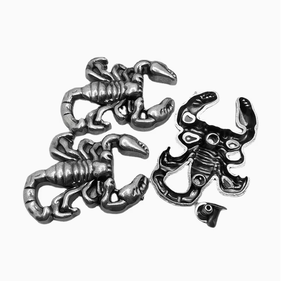 Craft Scorpion-Shaped Metal Rivets For DIY Leather Crafting 5pc - 3.5cm