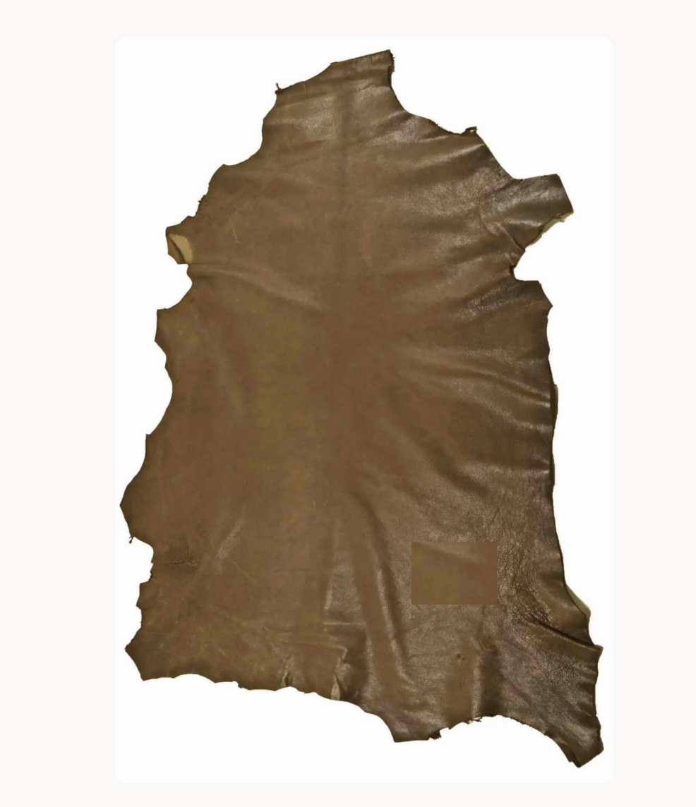 Craft Multi-Purpose Soft Durable Sheepskin Handcraft Leather Fabric -60cm - Dark Brown