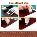 Craft Tool DIY Multifunctional Leather Hole Punching Seem Tools Set of 4 - 5mm