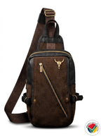 Genuine Leather SlingBag Crossbody Adjustable Proudly South African - Diesel