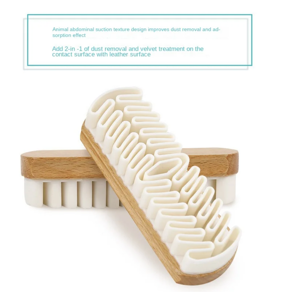 Fashion Double Sided Shoe Rubber Cleaning Suede Brushes - Set of 2
