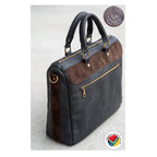 Genuine Old Transvaal Leather Everyday Laptop Crossbody Bag 40cm - Chocolate