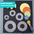 Craft Multi Size Circular Quilting Sewing Template Ruler Set of 5