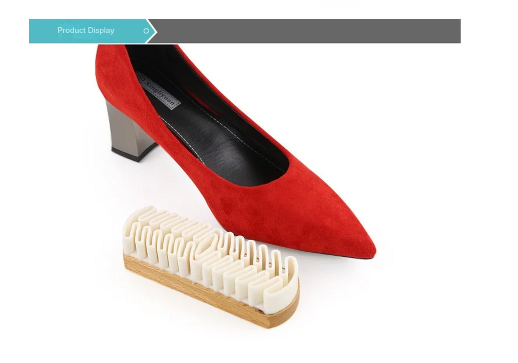 Fashion Double Sided Shoe Rubber Cleaning Suede Brushes - Set of 2