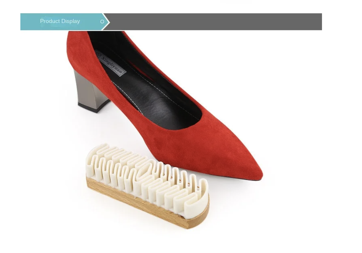 Fashion Double Sided Shoe Rubber Cleaning Suede Brushes - Set of 2