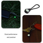 Camping Hiking Outdoor Glow in the Dark Zipper Pull Cord Set of 8
