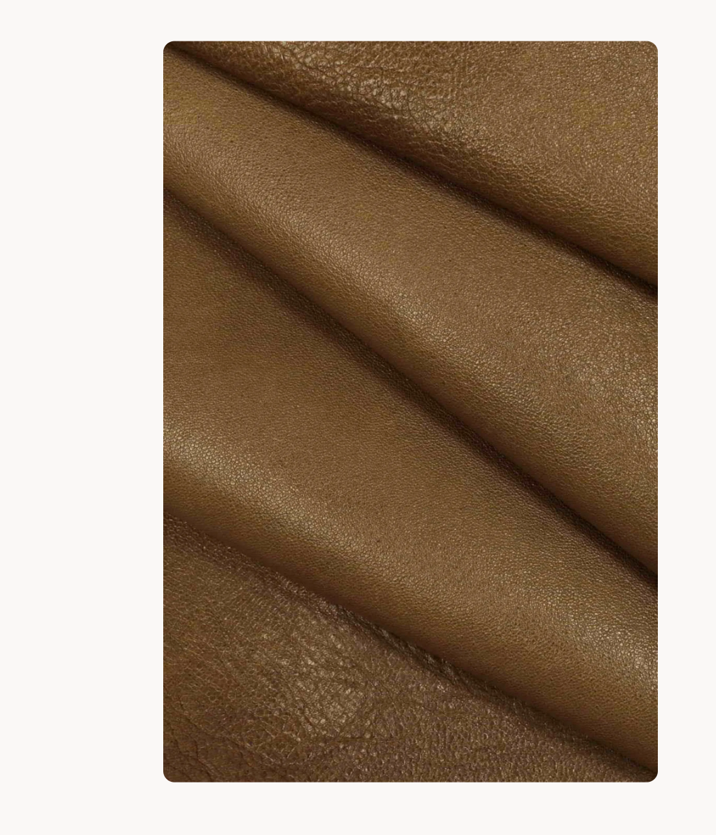 Craft Multi-Purpose Soft Durable Sheepskin Handcraft Leather Fabric -60cm - Dark Brown