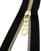 Craft One Roll Nylon Coil Zipper For Sewing With Bronze Teeth-366cm