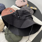 Camping Fashion Outdoor Sun Protection Breathable Bucket Hat - Blue