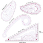 Craft French Curve Tailors Sewing Ruler With Accessories (29 Piece Set)