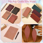 Craft Thin Genuine Handcraft Multi-Purpose Leather Set Of 5 -30cm - Blue,Green Range