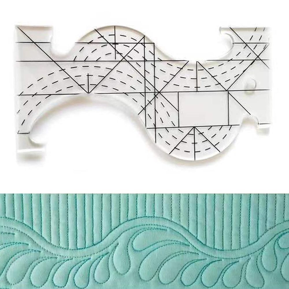 Craft Multifunctional S-shaped Patchwork Sewing Template Ruler (20cm)