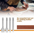 Craft Tool DIY Multifunctional Leather Hole Punching Seem Tools Set of 4 - 4mm