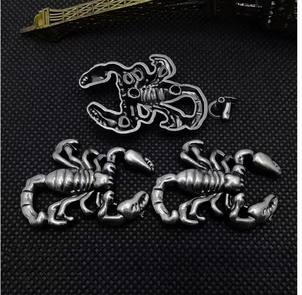 Craft Scorpion-Shaped Metal Rivets For DIY Leather Crafting 5pc - 3.5cm