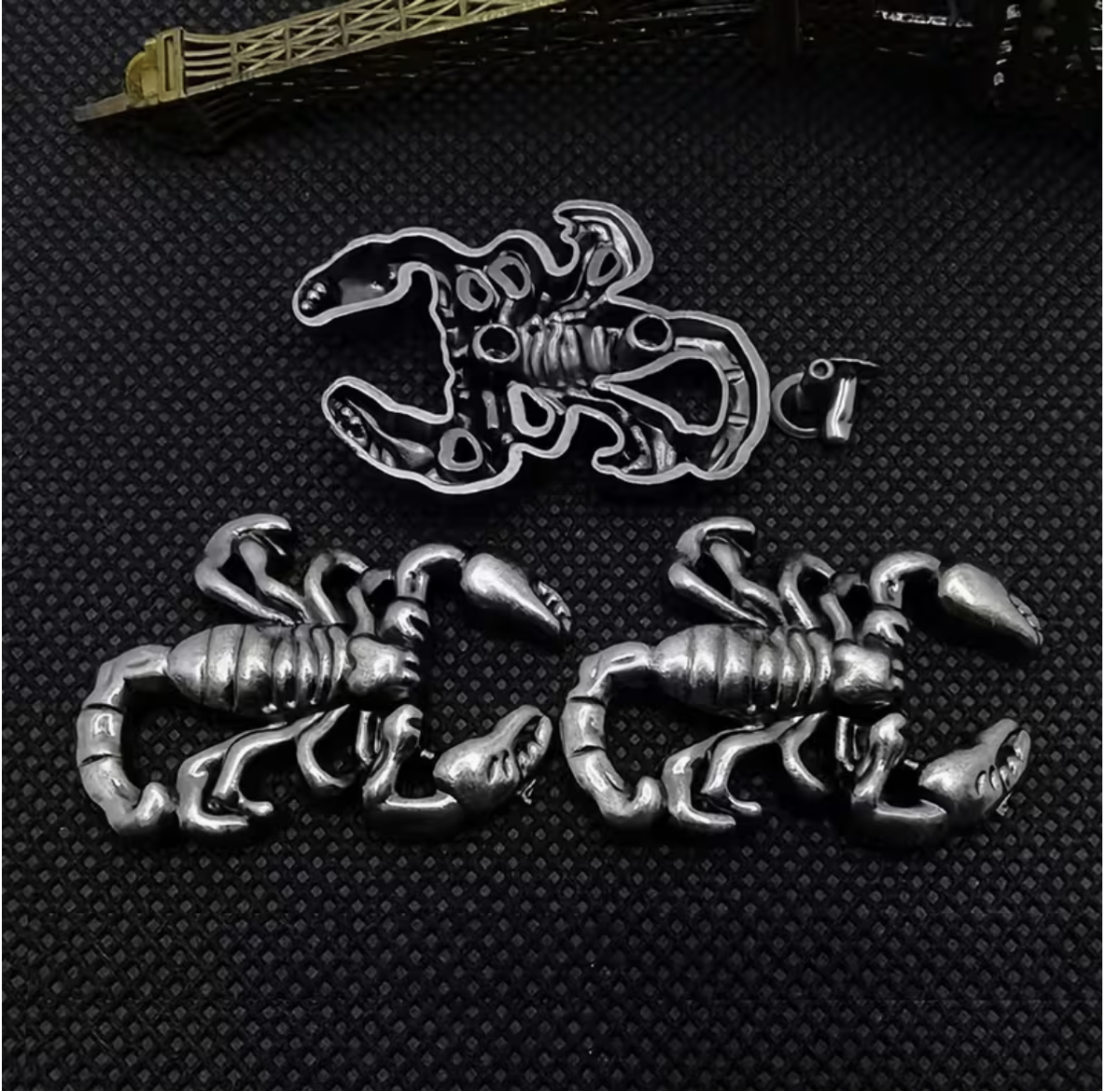 Craft Scorpion-Shaped Metal Rivets For DIY Leather Crafting 5pc - 3.5cm