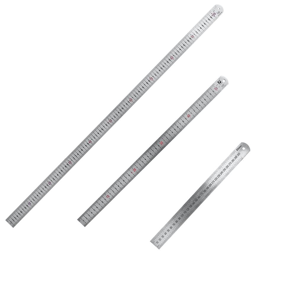 Craft 3 Piece Multifunctional Heavy Duty Stainless Steel Metal Ruler - Pro