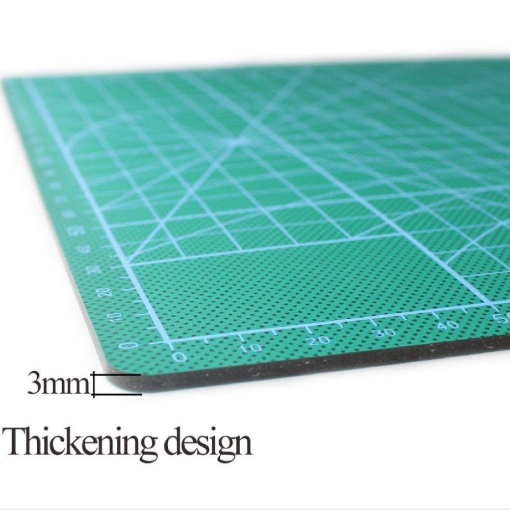 Craft Cutting Mat Pad Double-sided Self Healing with Perspex Ruler 60cm - A2 (420 mm x 594 mm)-M