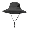 Camping Outdoor Quick Drying Sun Neck Protection Cap Hat Round - Grey