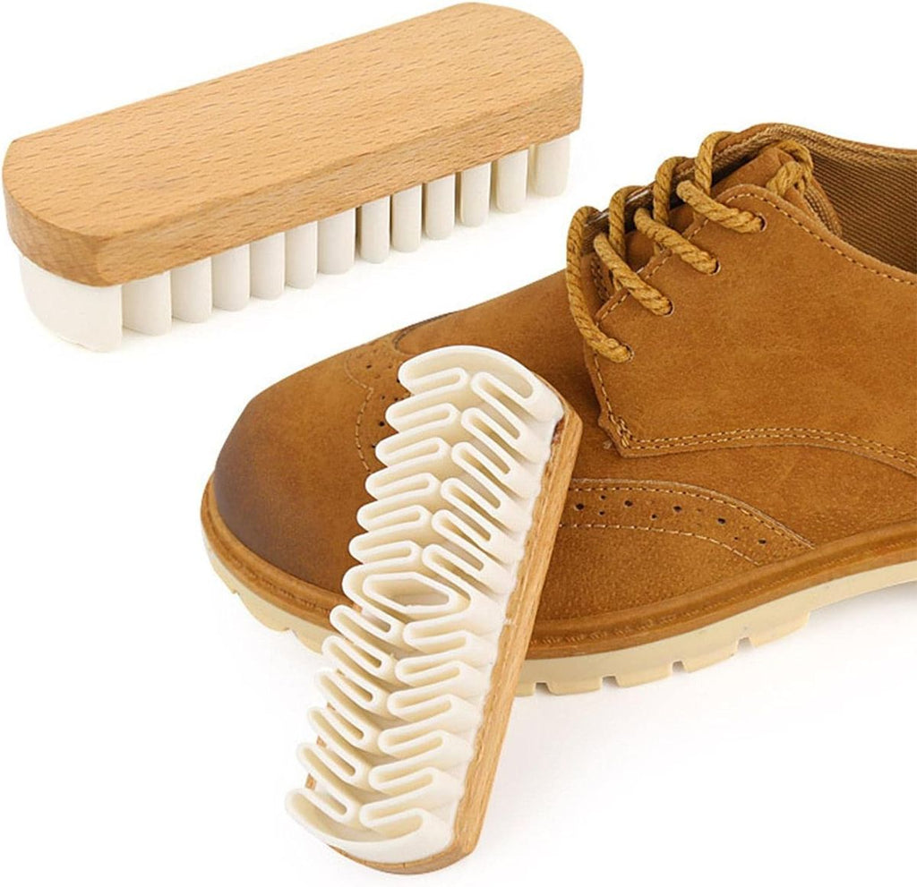 Fashion Double Sided Shoe Rubber Cleaning Suede Brushes - Set of 2