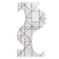 Craft Multifunctional S-shaped Patchwork Sewing Template Ruler (20cm)