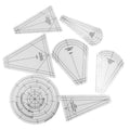 Craft DIY 7 Piece Multi Use Sewing & Quilting Template Ruler Set