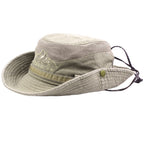 Camping Outdoor Fishing Bucket Hat - Green Aquarium Supplies - Brown