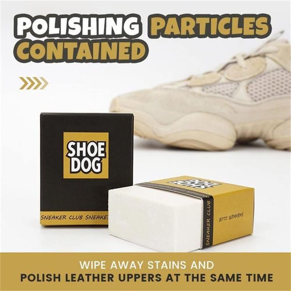 Home Shoe Dog Cleaning Eraser Suede Sheepskin Leather Fabric 2 Piece & Box